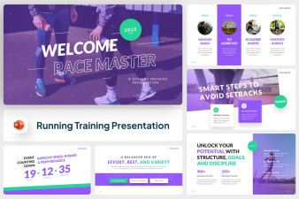 Runing Training PowerPoint Template